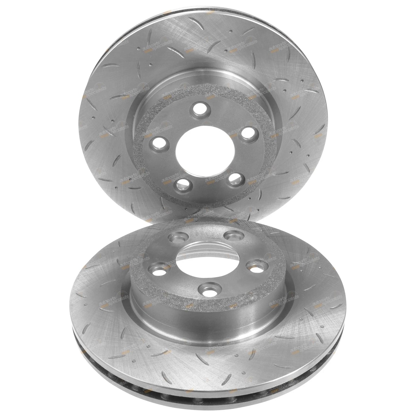 2 Front Drilled Slotted Brake Rotors for BF FG XR6 Turbo XR8 (2005–2013)