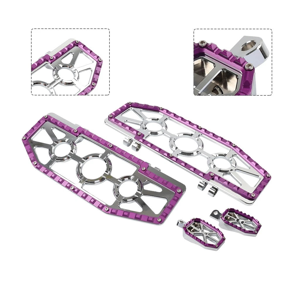 Driver Passenger Floorboard Foot Peg Pedals for Harley Road King (1994–2023)