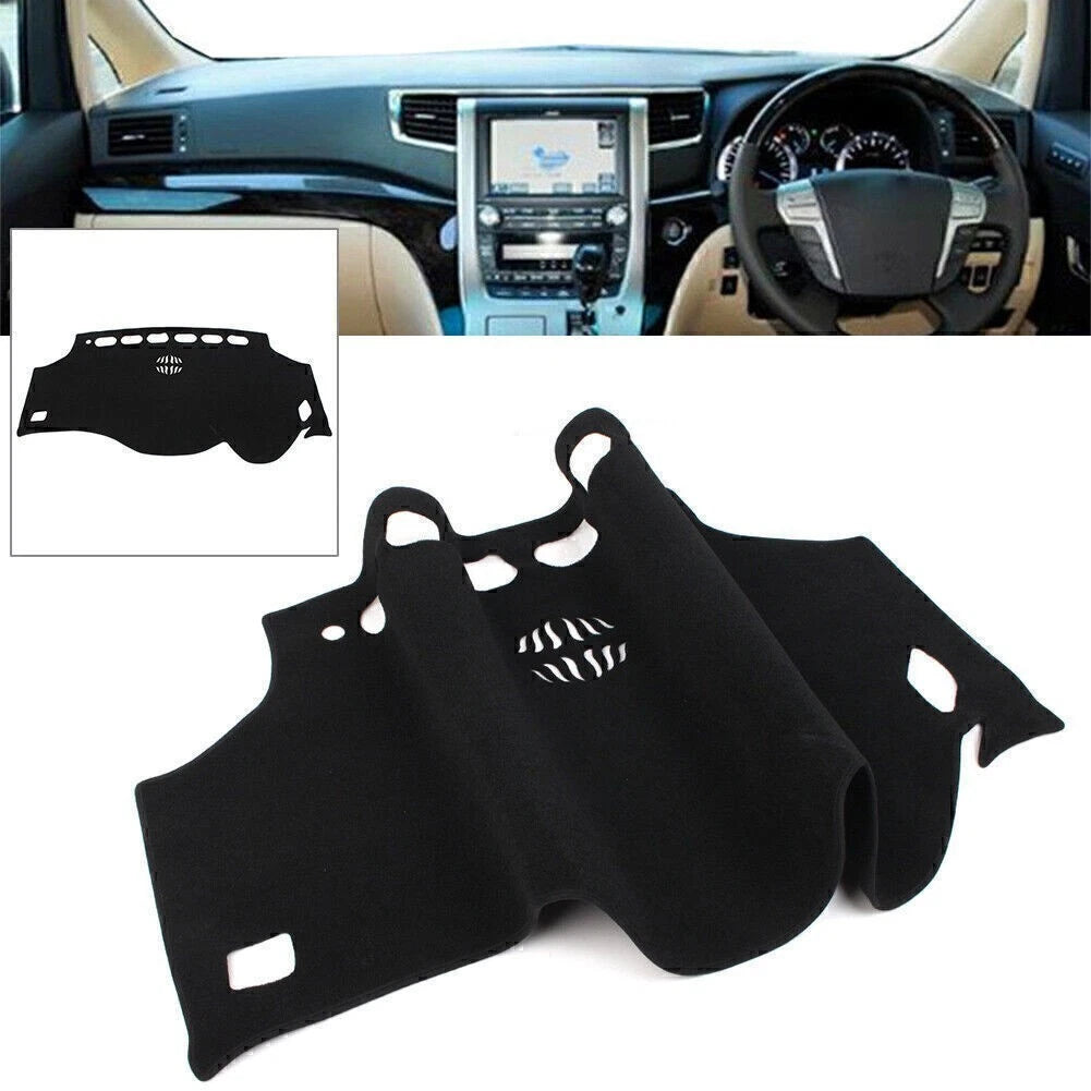 Dashboard Cover for Toyota Alphard (2008–2017) Black Dashmat Pad