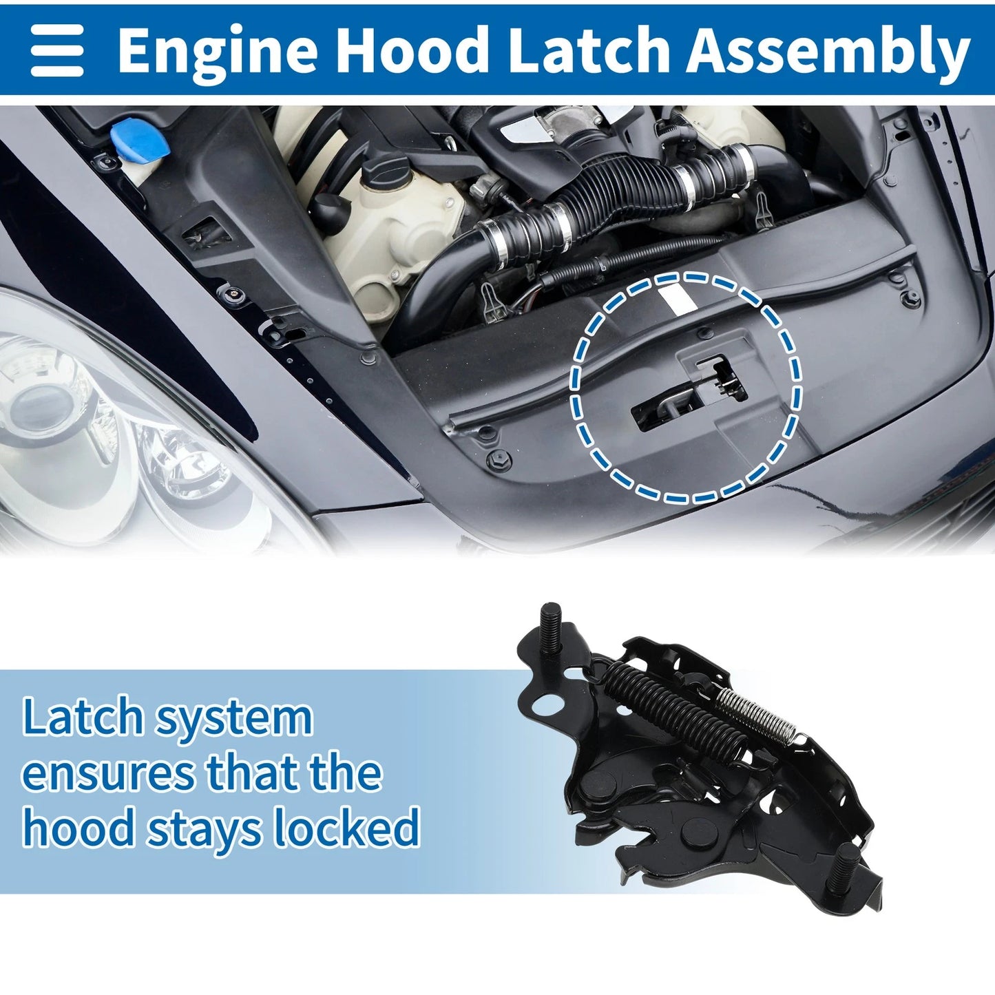 Hood Latch Assembly for Nissan Qashqai (2017–2019) No. 65601DF30A