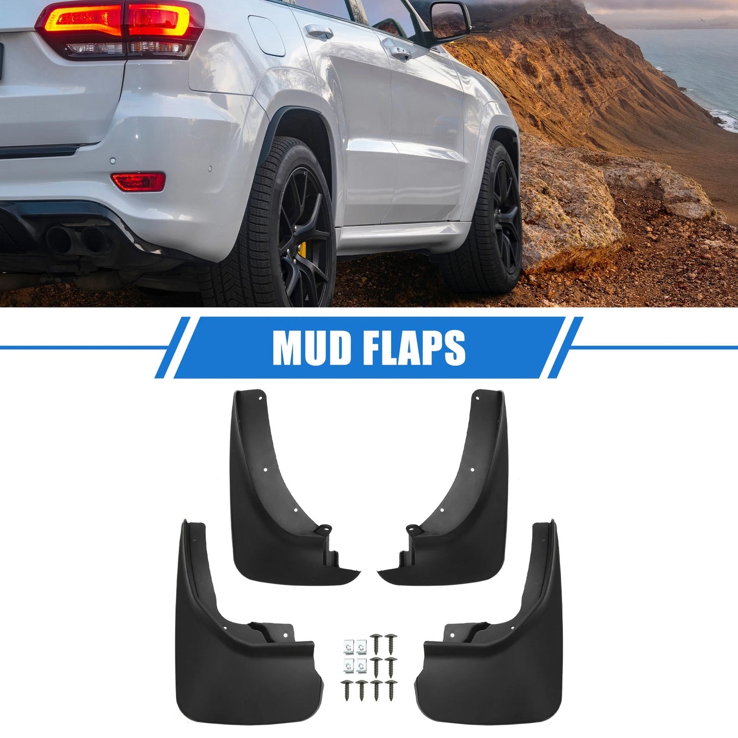 Mud Flaps Kit for Ford Explorer (2011–2019) - Front Rear Splash Guards