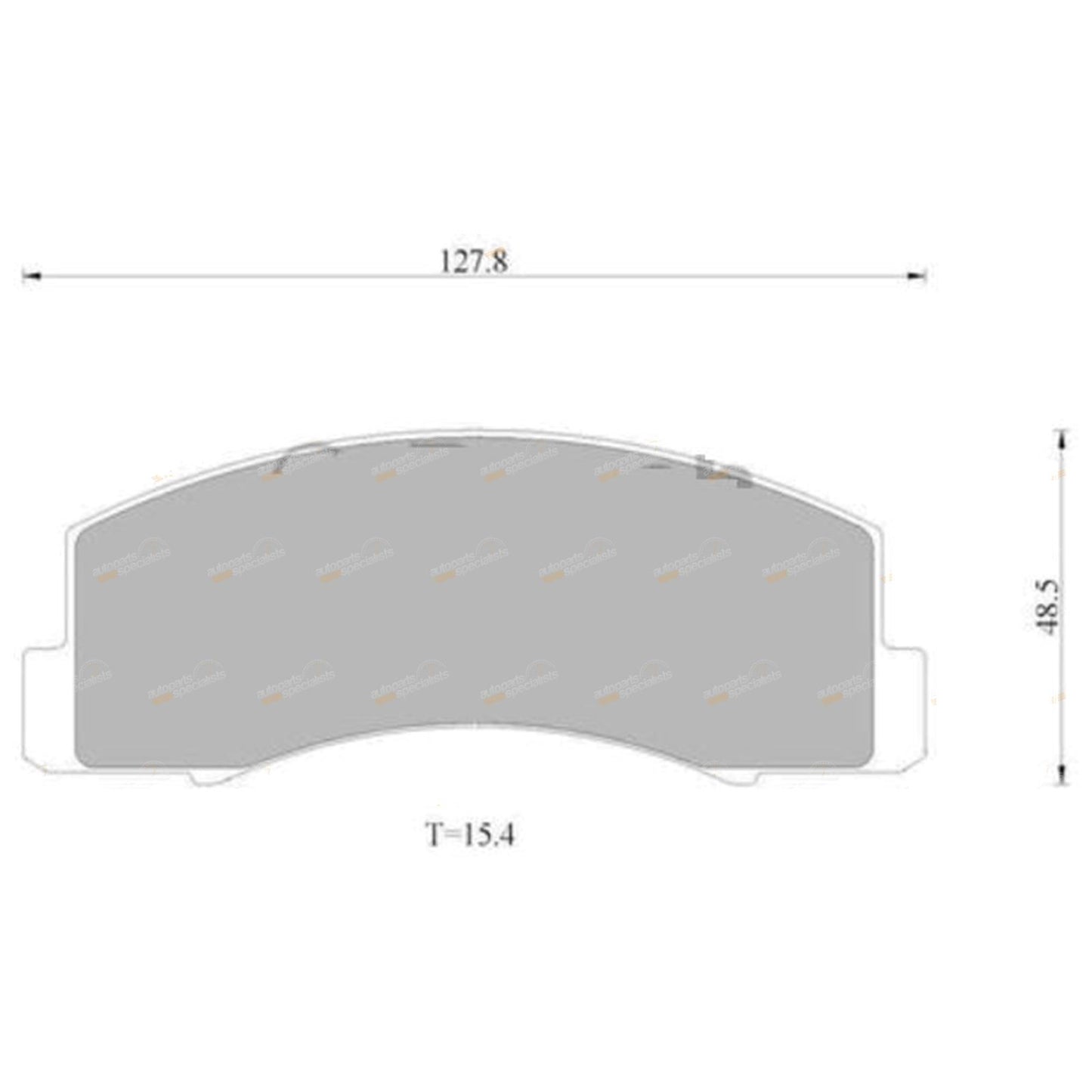 Front Disc Brake Pad Set for Holden Apollo (1989–1992)