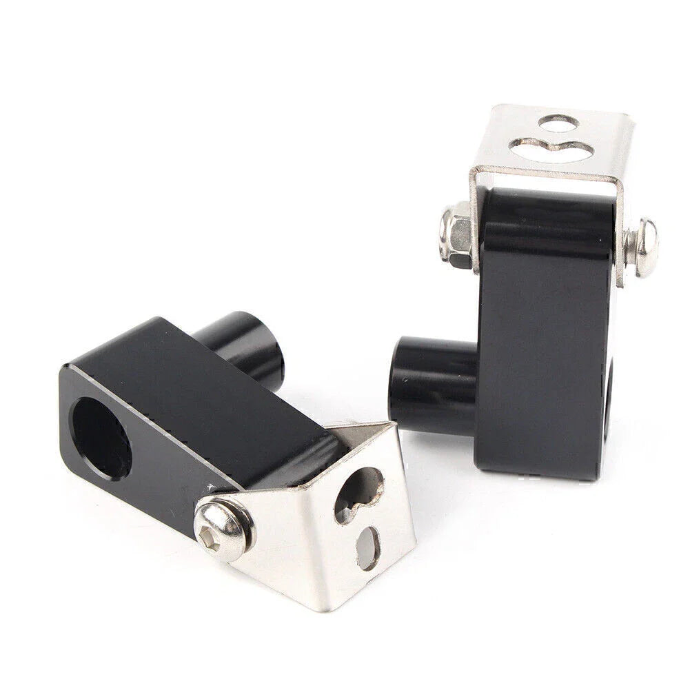 Fog Light Bracket for Motorcycle - Metal Alloy Black