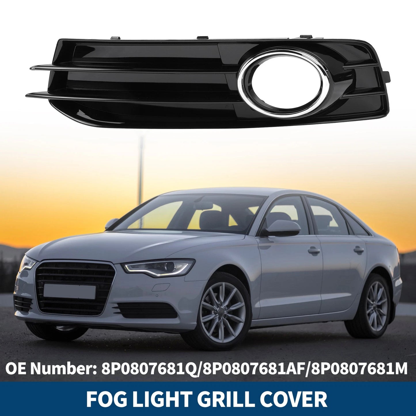 Fog Light Grill for Audi A3 8P (2009–2013) No. 8P0807681AF