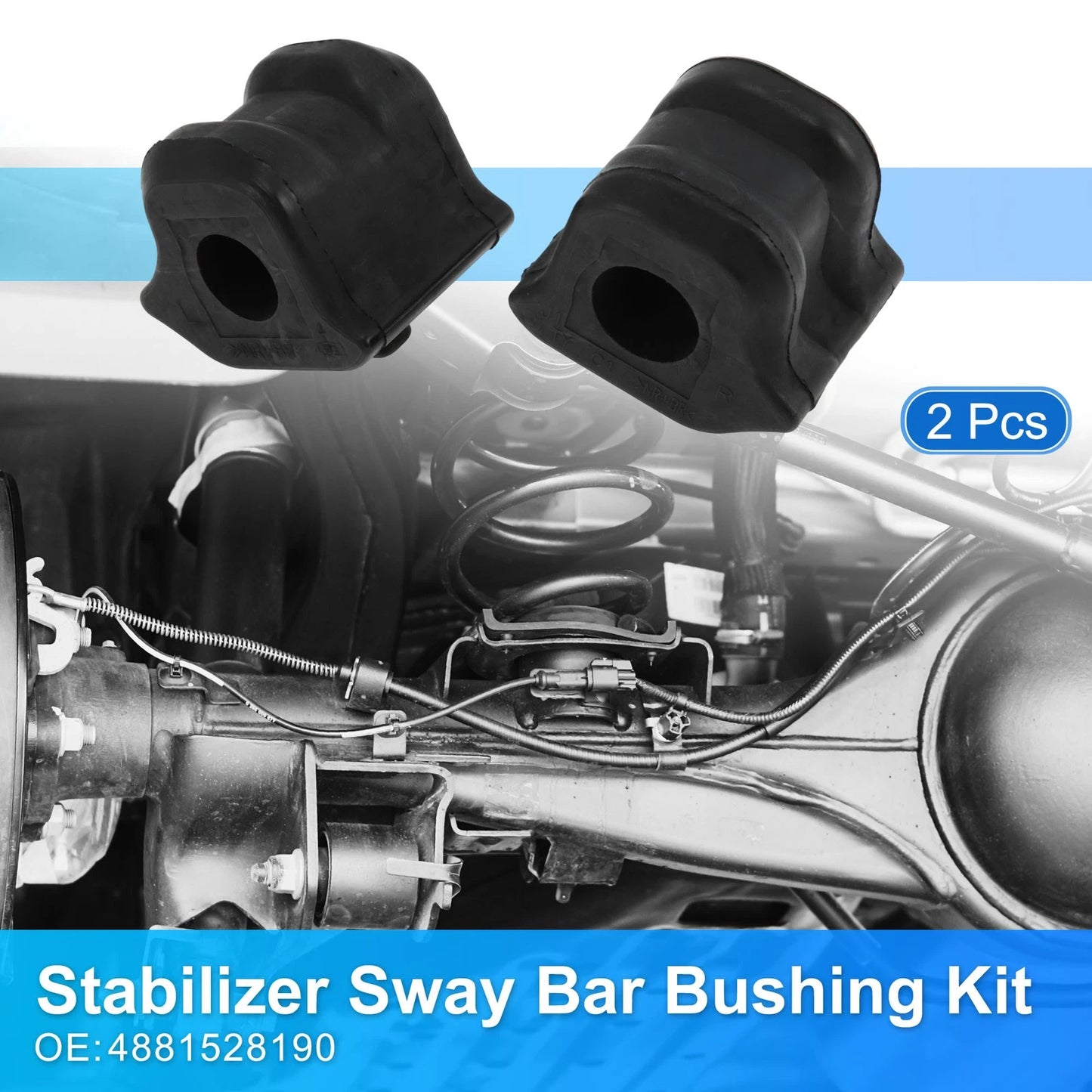 Stabilizer Sway Bar Bushing Kit No.4881528190 for Scion XB (2008–2015) Black