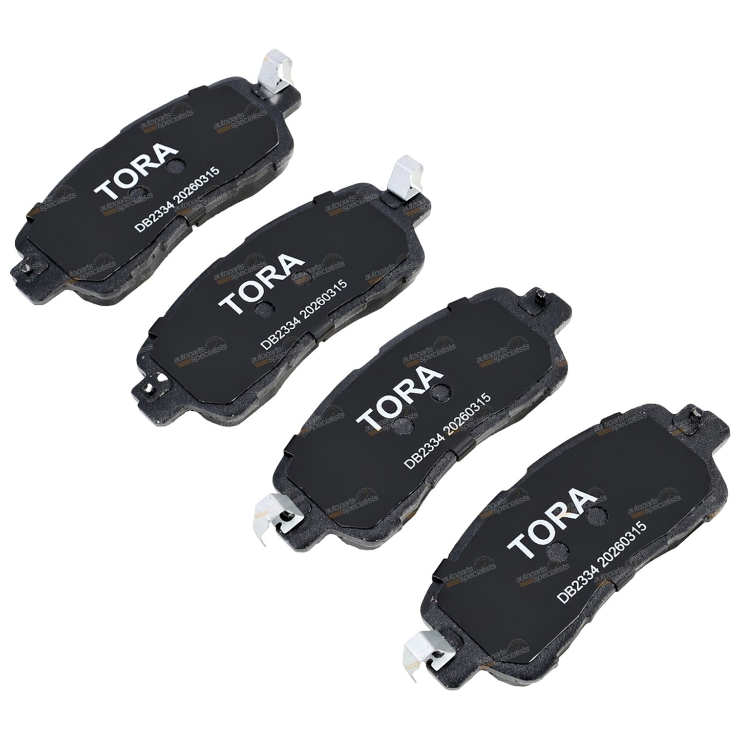 Set of 4 Front Disc Brake Pads for Mazda 2 (2014–2025)