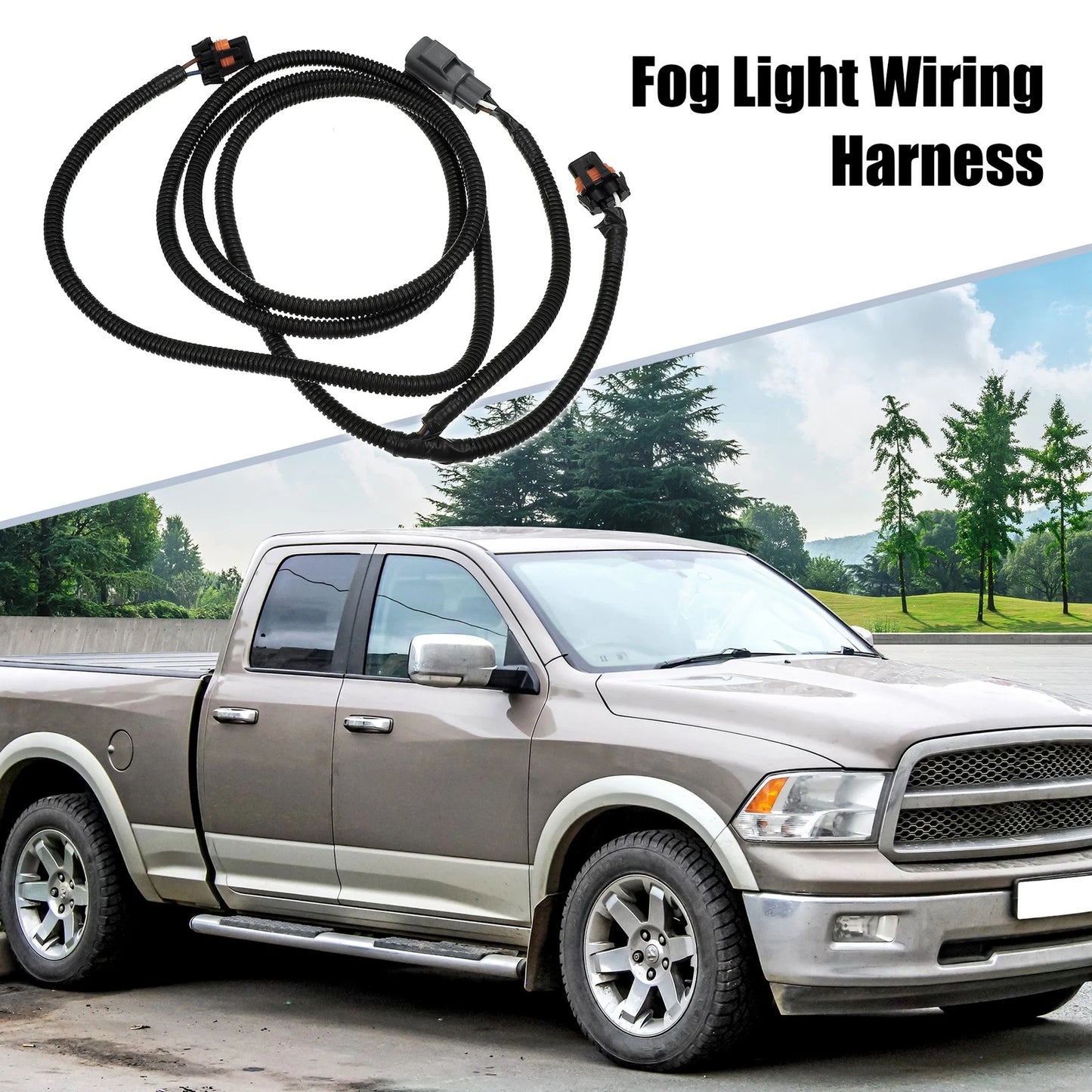 Fog Light Lamp Wiring Harness for Ram 1500 (68197065AA)