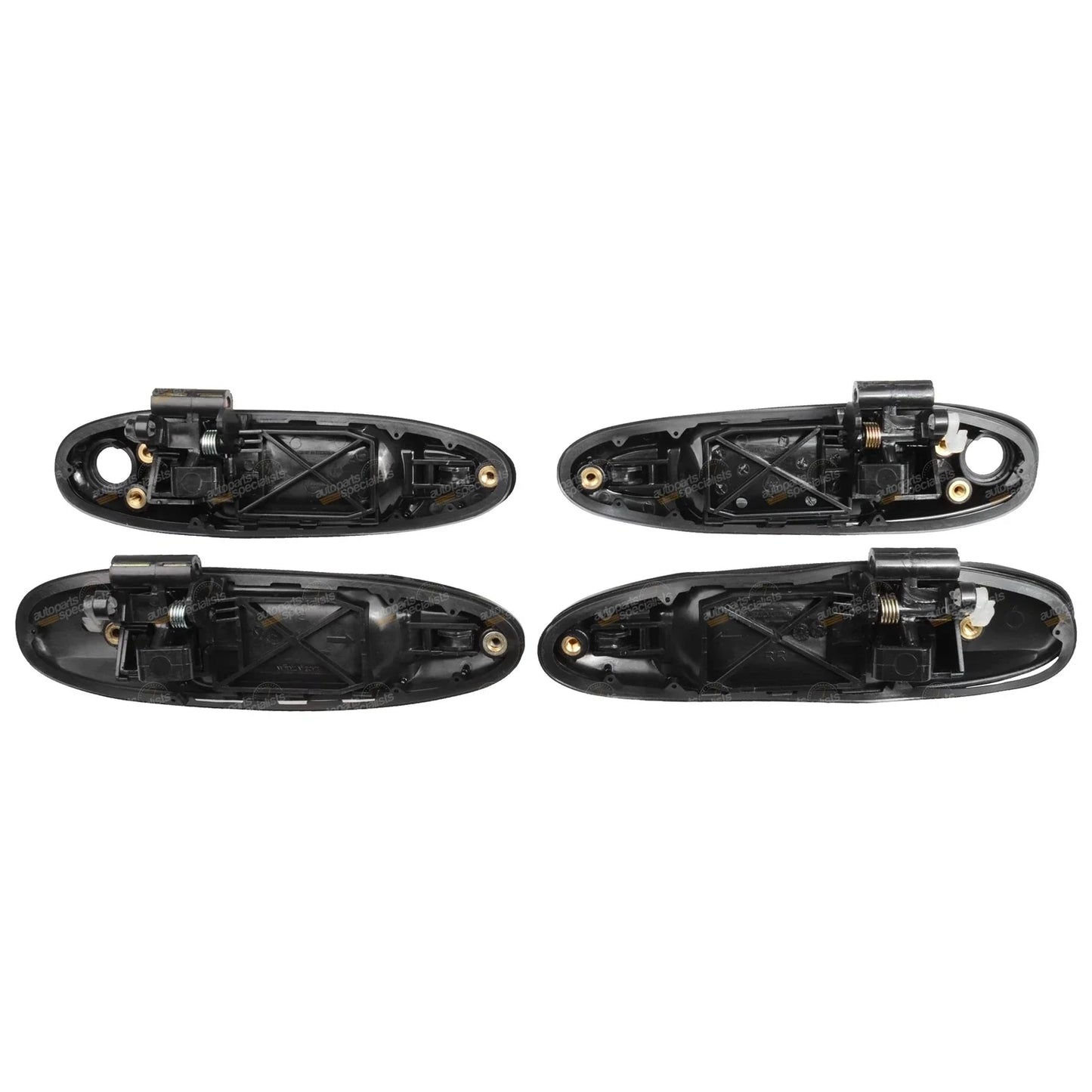 Black Front & Rear Outer Door Handles for Toyota FZJ105 HDJ100 HZJ105 UZJ100