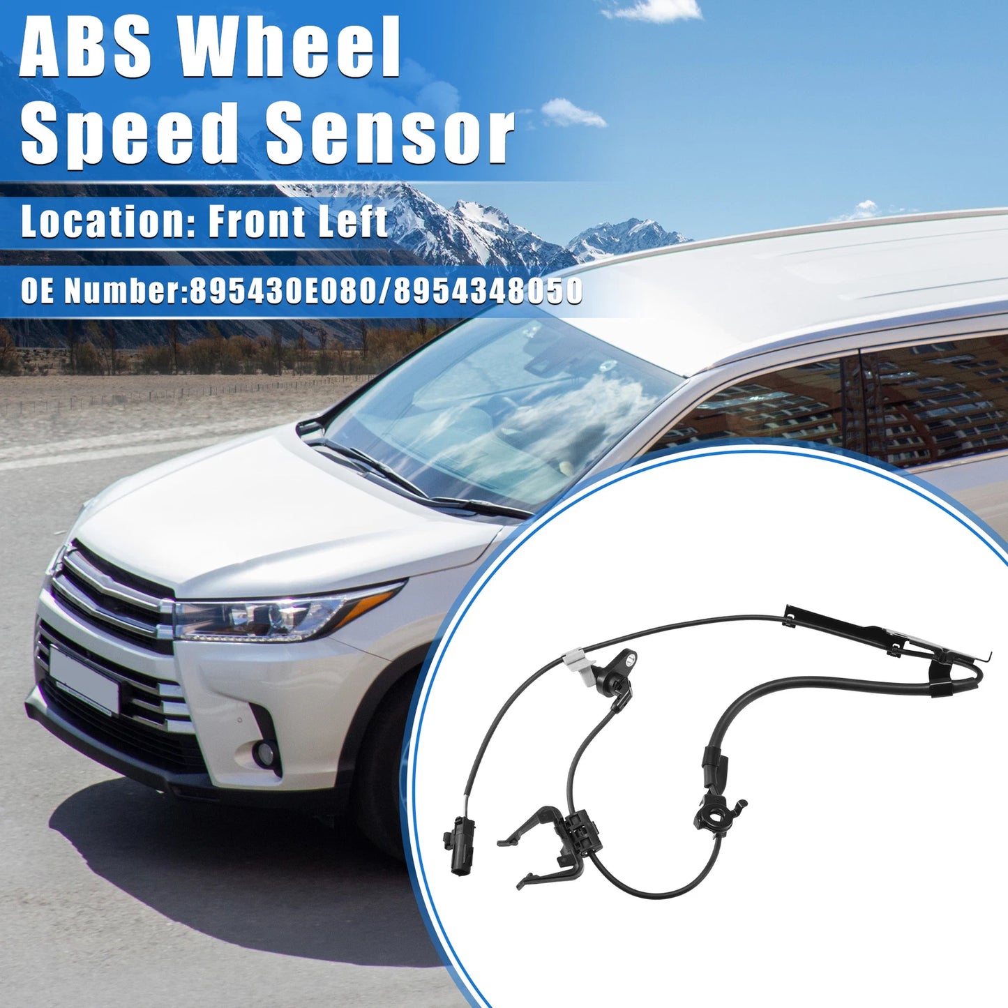 ABS Wheel Speed Sensor for Toyota Highlander (2001–2007) No. 895430E080