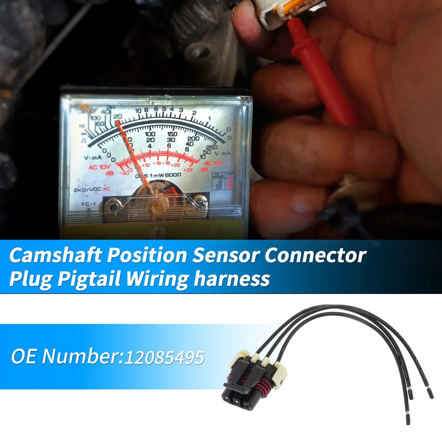 Camshaft Position Sensor Connector Plug Pigtail for Chevrolet