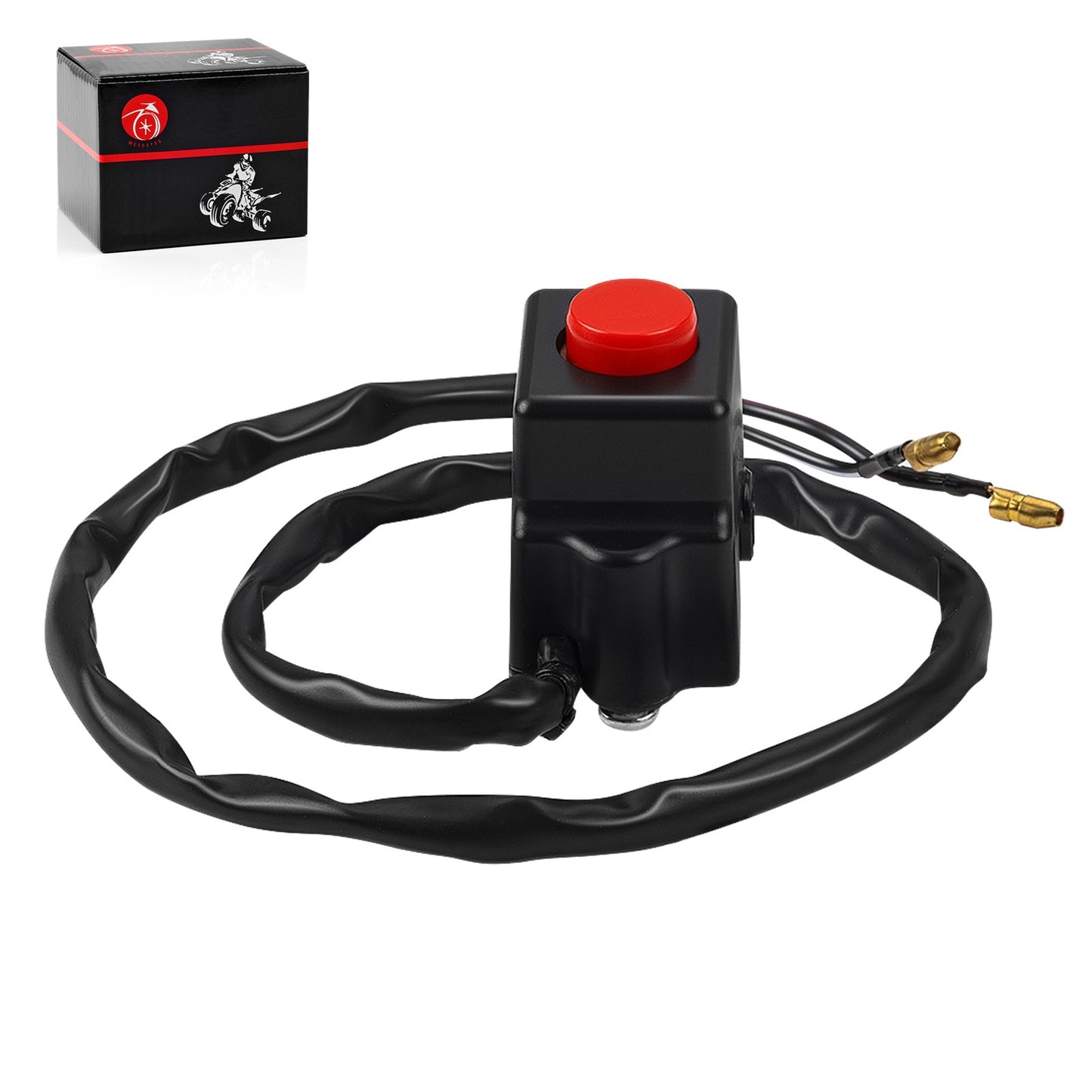 Left Kill Switch Assembly for Suzuki QuadRunner 50 (1984–2005)