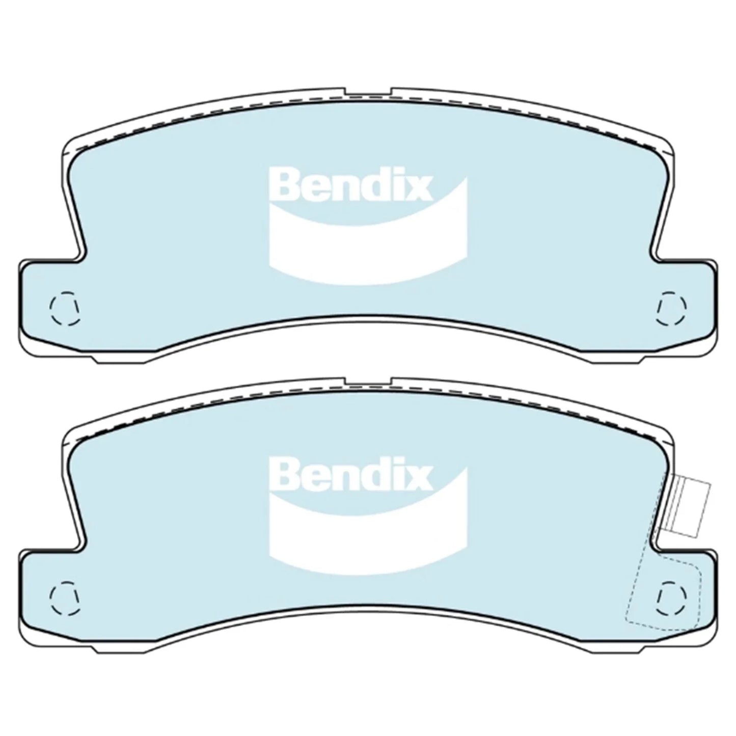 GCT Rear Disc Brake Pad Set for Toyota Camry (1987–2002)