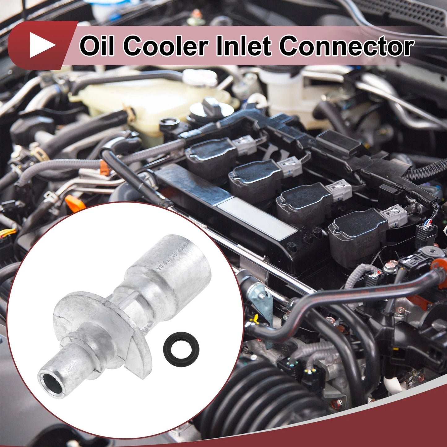 Oil Cooler Inlet Connector for Land Rover Range Rover (2010–2022) LR4 10-16
