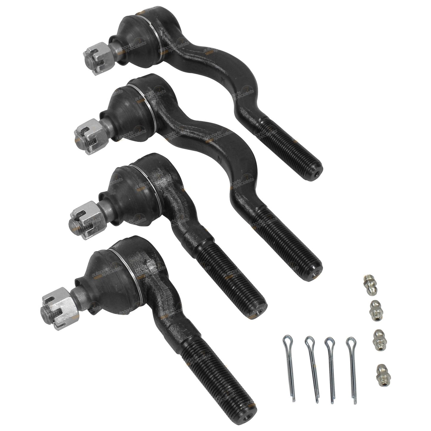 Set of 4 Inner & Outer Tie Rod Ends for Mitsubishi Challenger (1998–2006)