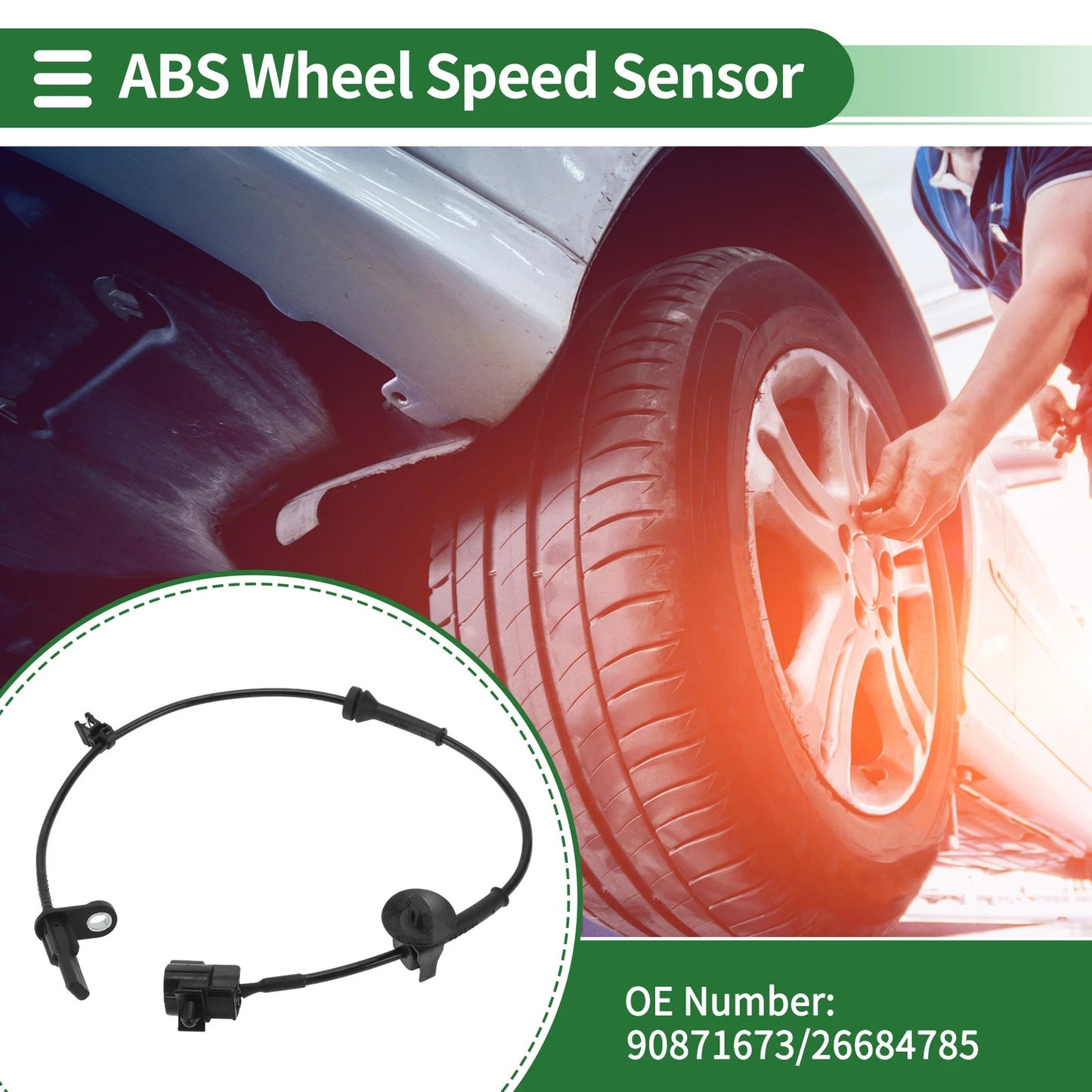 ABS Wheel Speed Sensor No. 90871673 for Chevrolet Sail 3 (2015–2020) Rear Right
