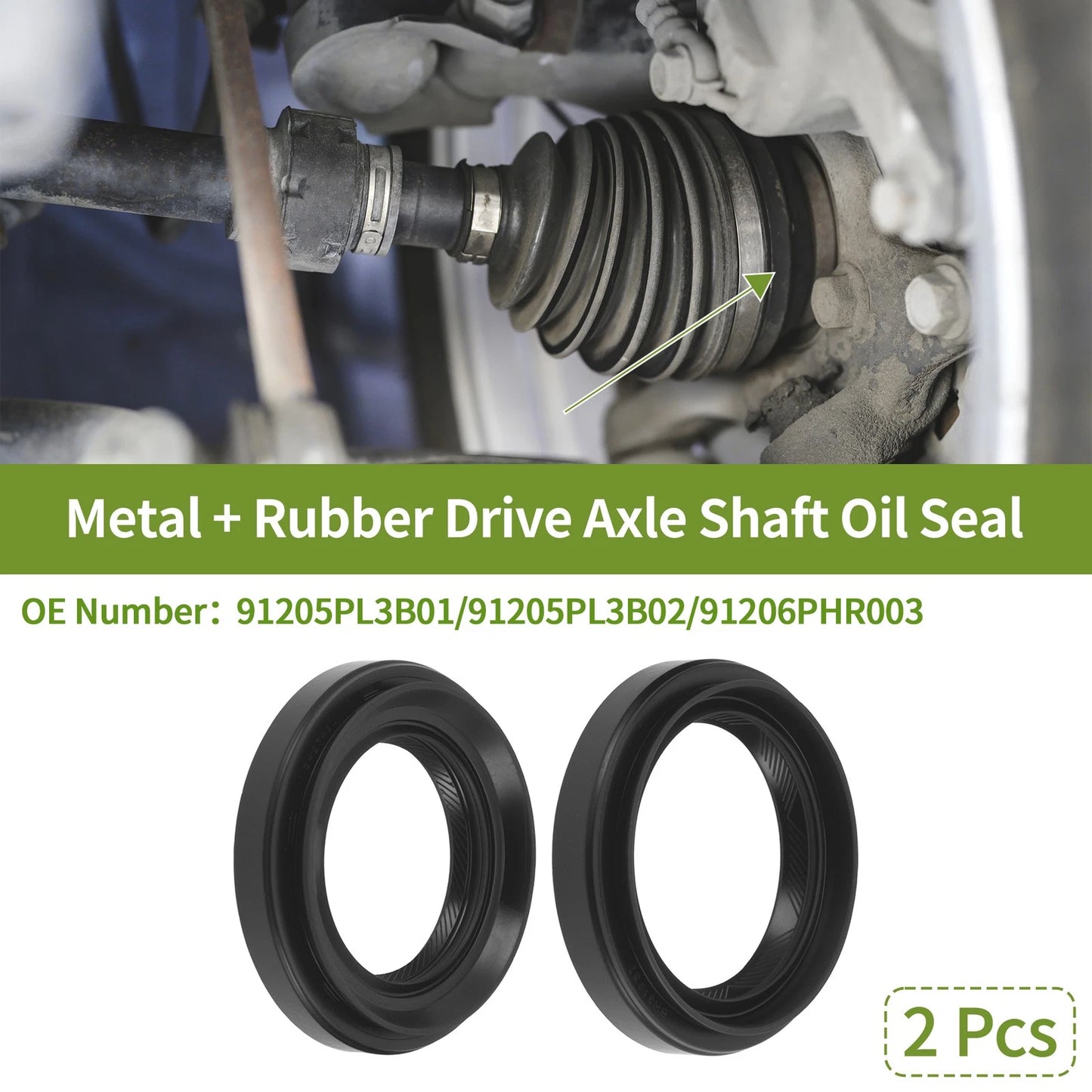 Drive Axle Shaft Oil Seal for Honda Accord (2003–2017) No. 91205PL3B01