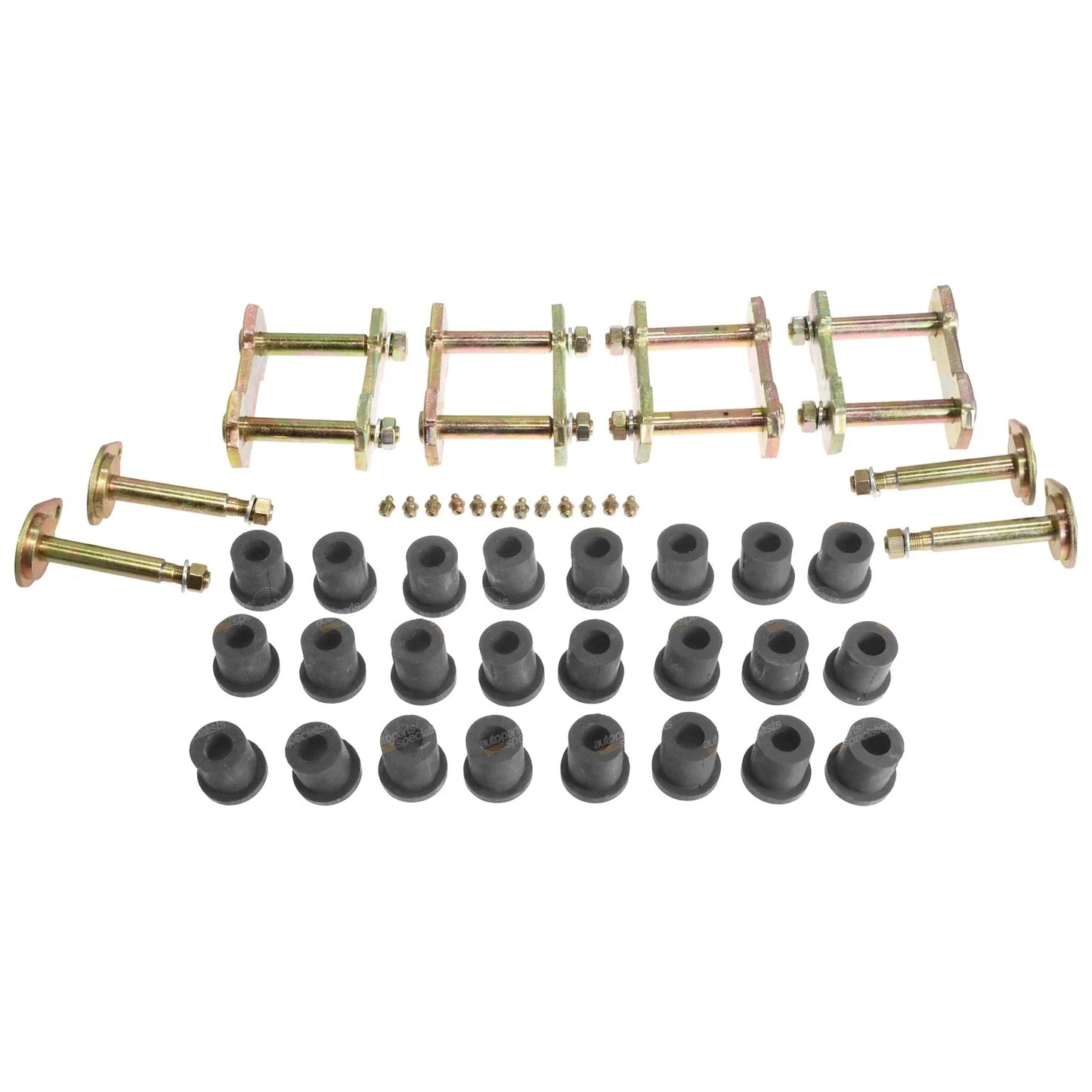 Front & Rear Leaf Spring Shackle + Pin + Bushes for Toyota Landcruiser HJ60 HJ61