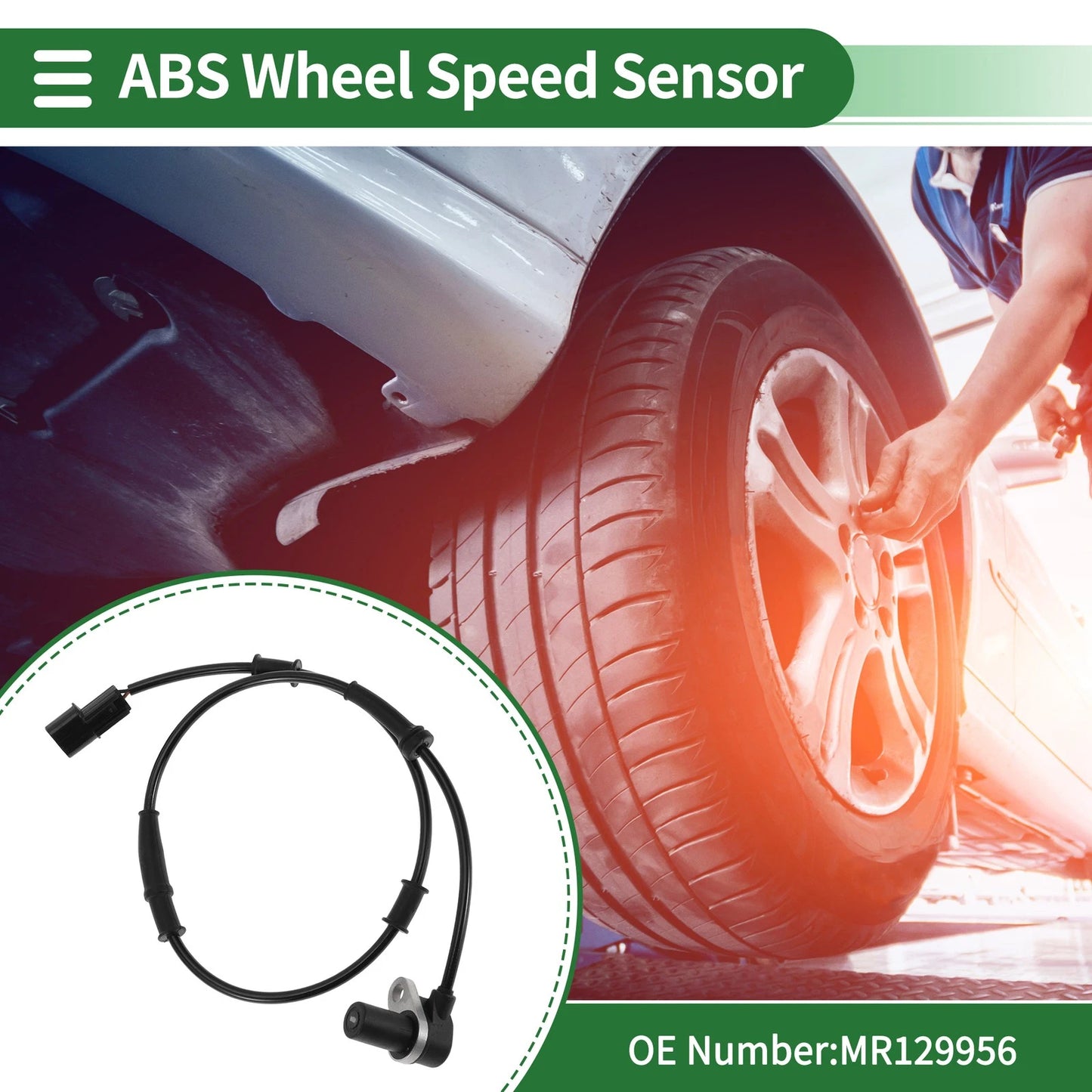 ABS Wheel Speed Sensor No.MR129956 for Mitsubishi Lancer (2000–2007)