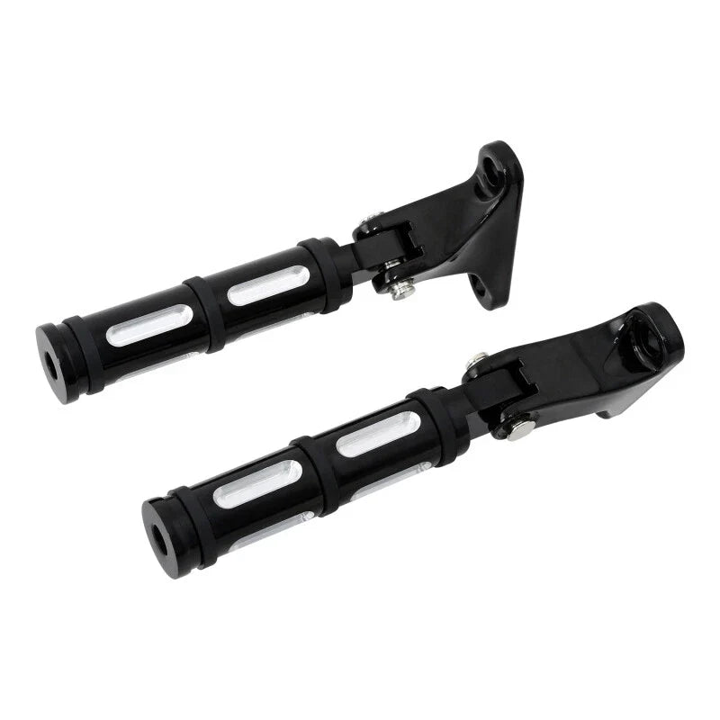 Black Passenger Footpeg for Harley Road King Street Electra Glide (1993-2025)