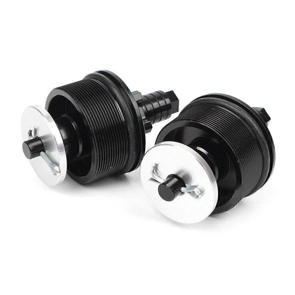 CNC Aluminum Motorcycle Preload Adjusters Fork Bolts Black for Honda CB400