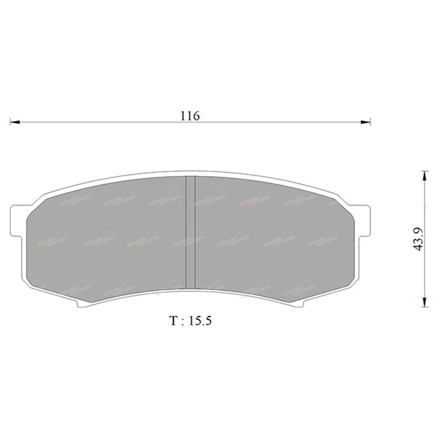 Set of 4 Bosch Rear Disc Brake Pads for Toyota FJ Cruiser (2006–2016)