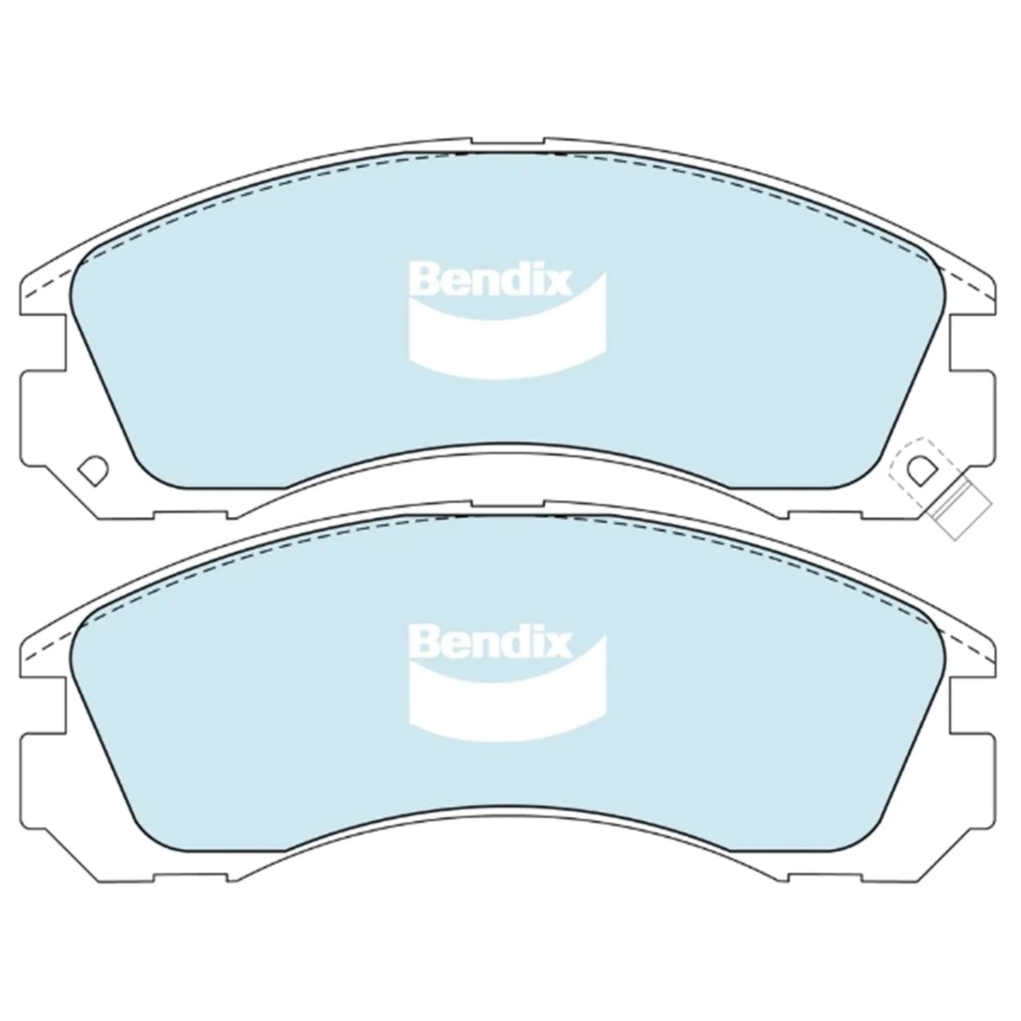 Front Disc Brake Pad Set GCT for Mitsubishi Triton (1996-2006)