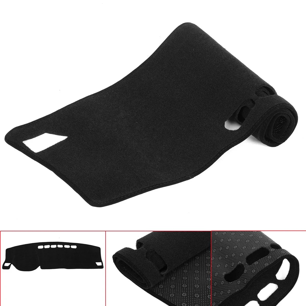 Black Dashboard Pad Dash Cover Mat Anti-Slip for Haval Jolion (2021–2022)