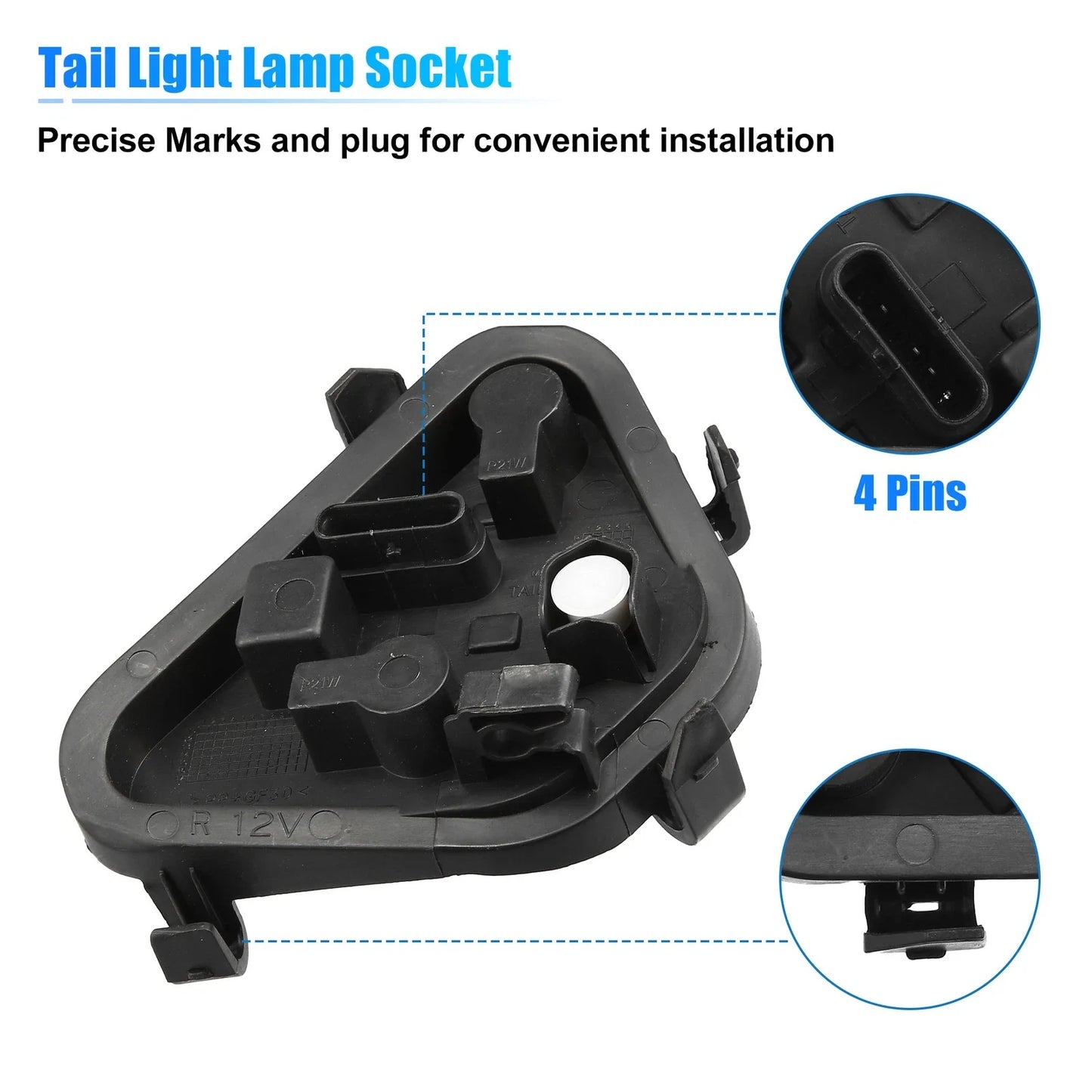 1 Set Rear Drive Side Tail Light Rear Panel Socket Plug for BMW