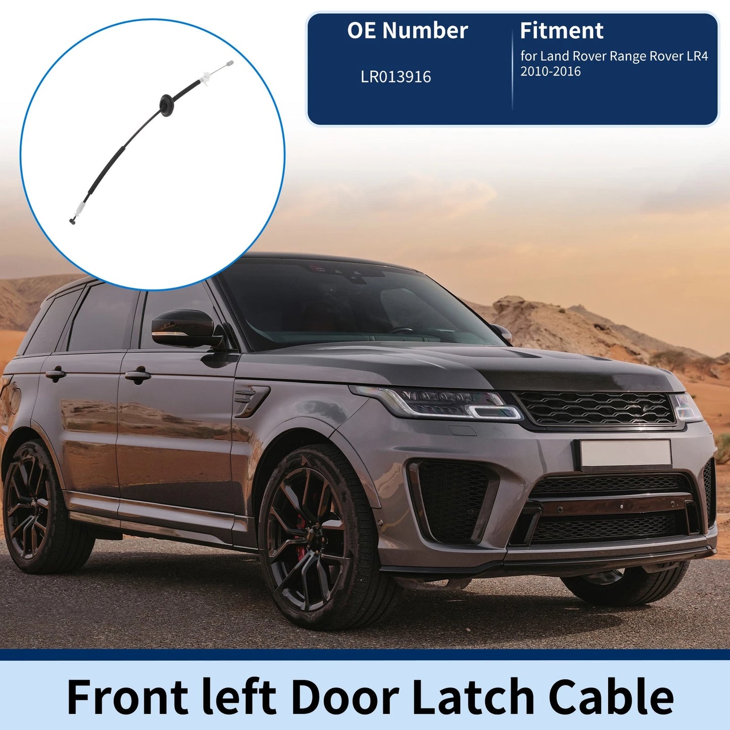 Door Latch Cable No.LR013916 for Land Rover Range Rover Sport (2010–2013)