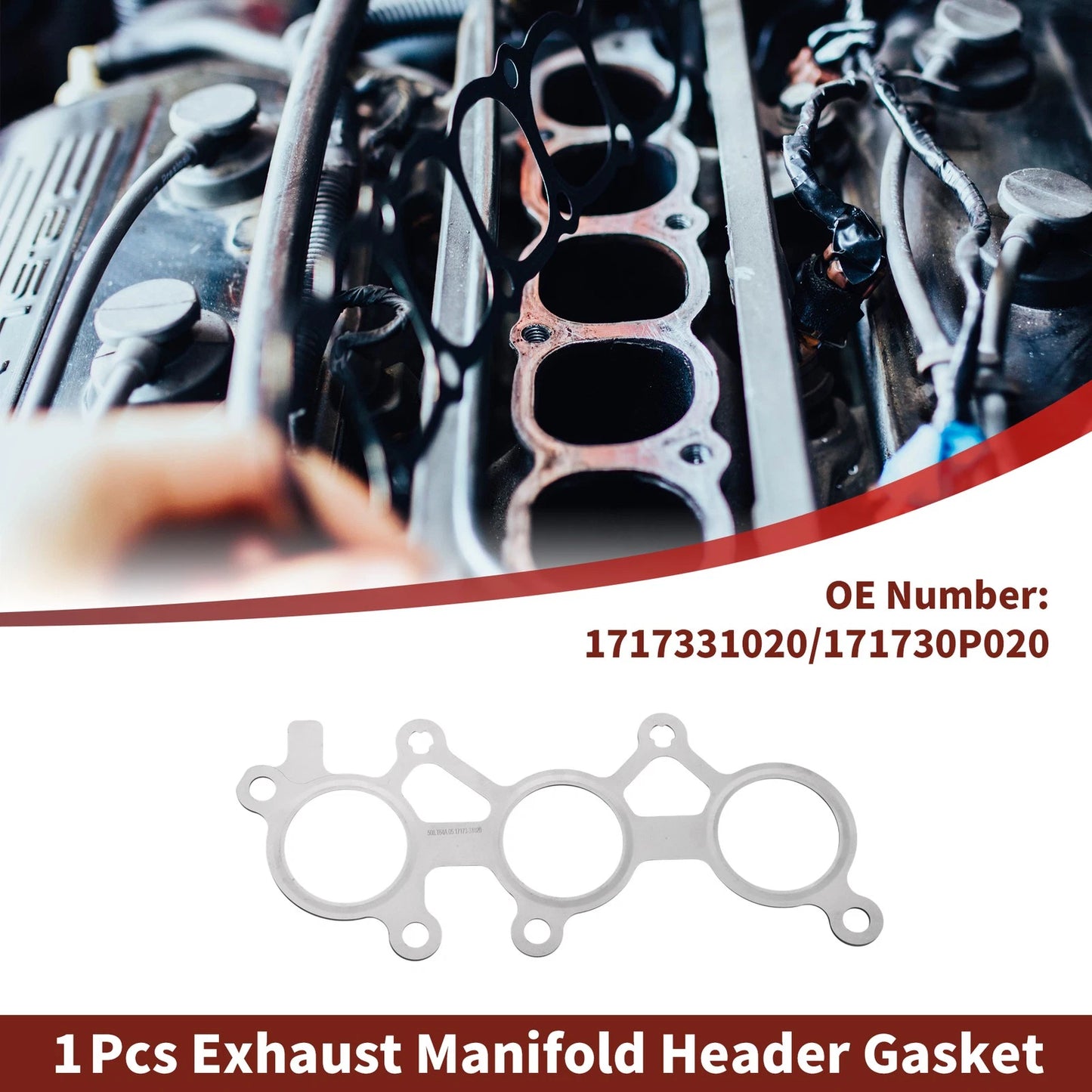 Exhaust Manifold Header Gasket for Toyota Avalon (2005–2018) No. 1717331020