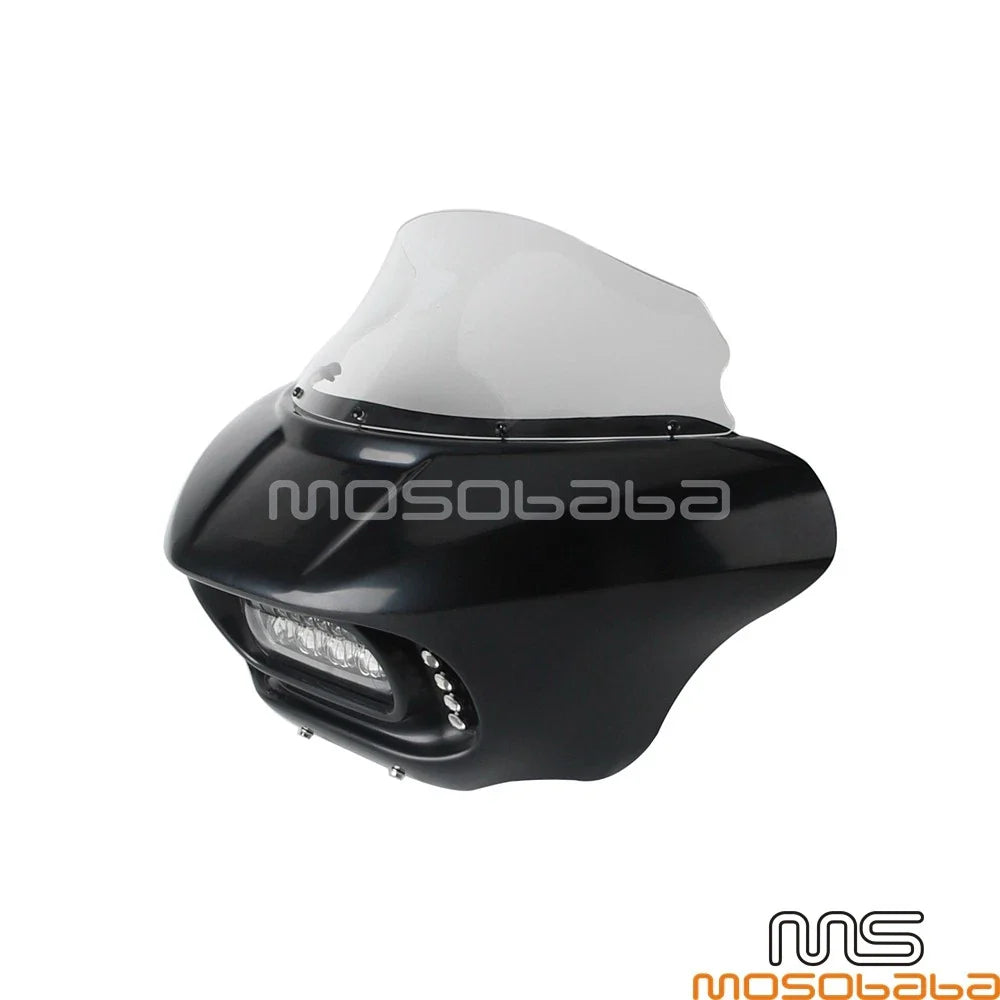 LED Front Headlight Fairing Mask Bracket for Softail Low Rider S 114 117 (2020-2023)