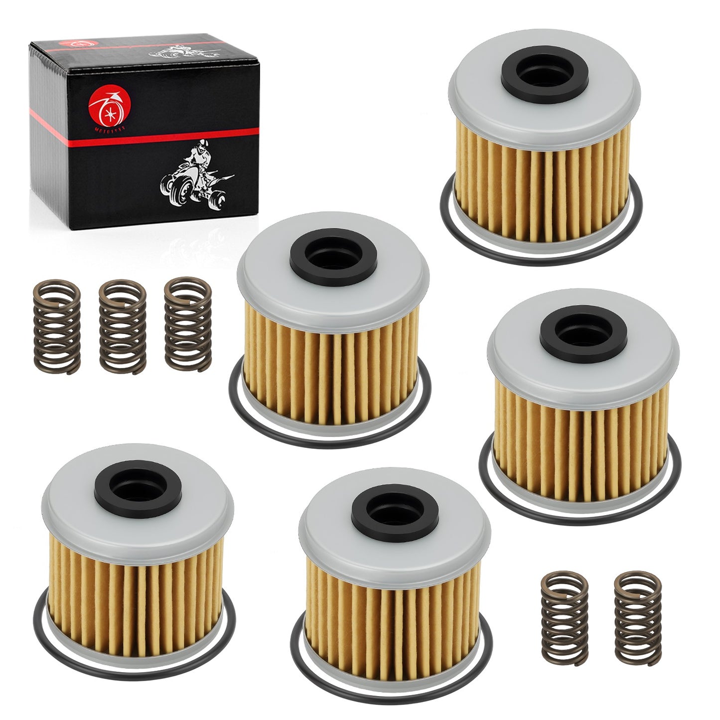 Set of 5 Oil Filters for Honda CRF450L CRF450R-S CRF450RL CRF450RWE CRF450RX