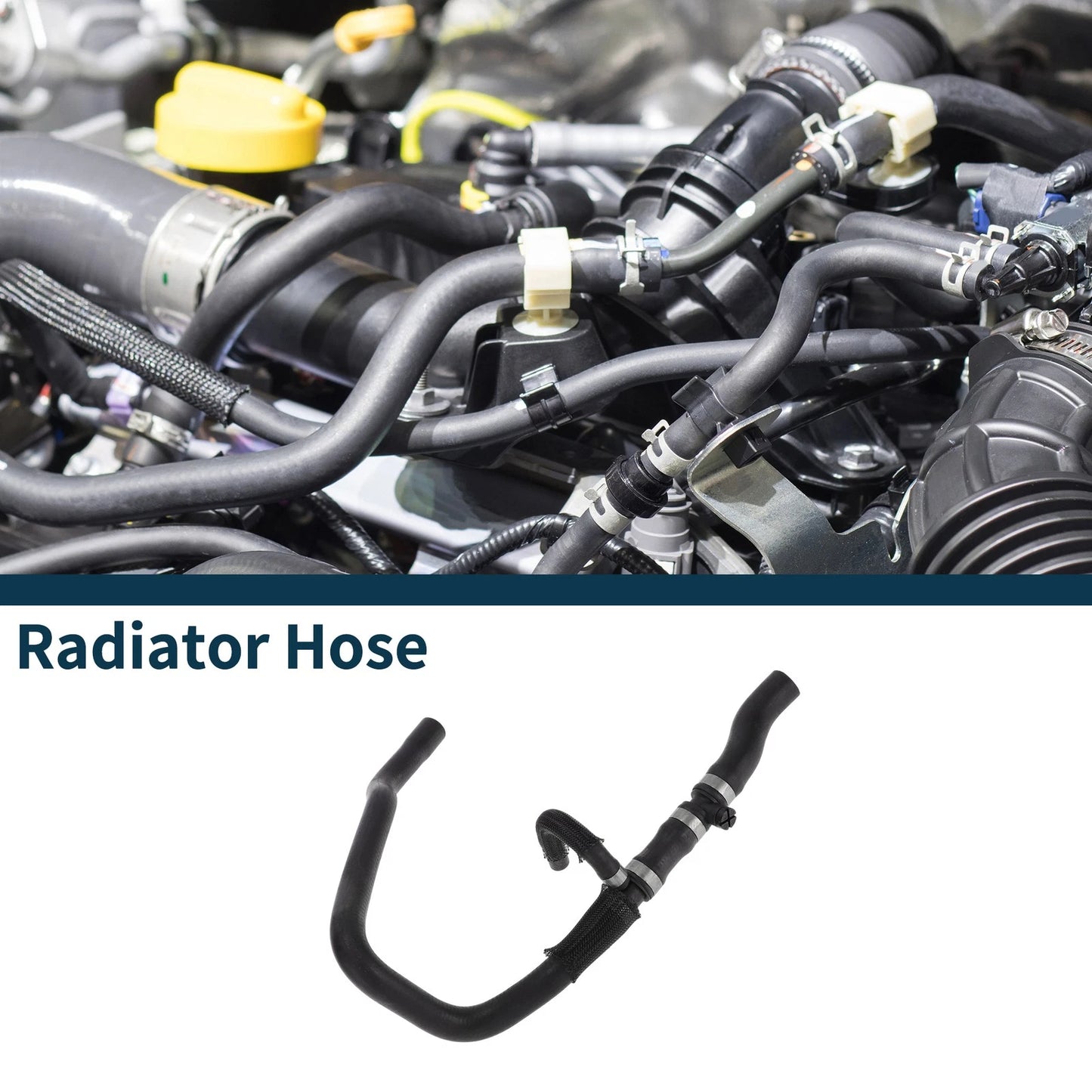 Radiator Hose for Land Rover Range Rover (2010–2012) No.LR022660 Rubber Black