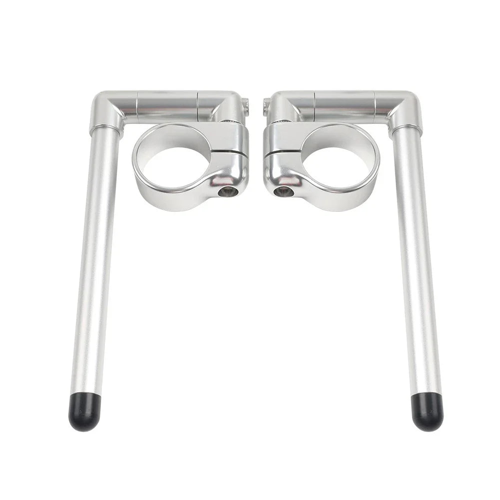 58MM Clip-On Handlebar for Universal Cafe Racer Motor - Silver