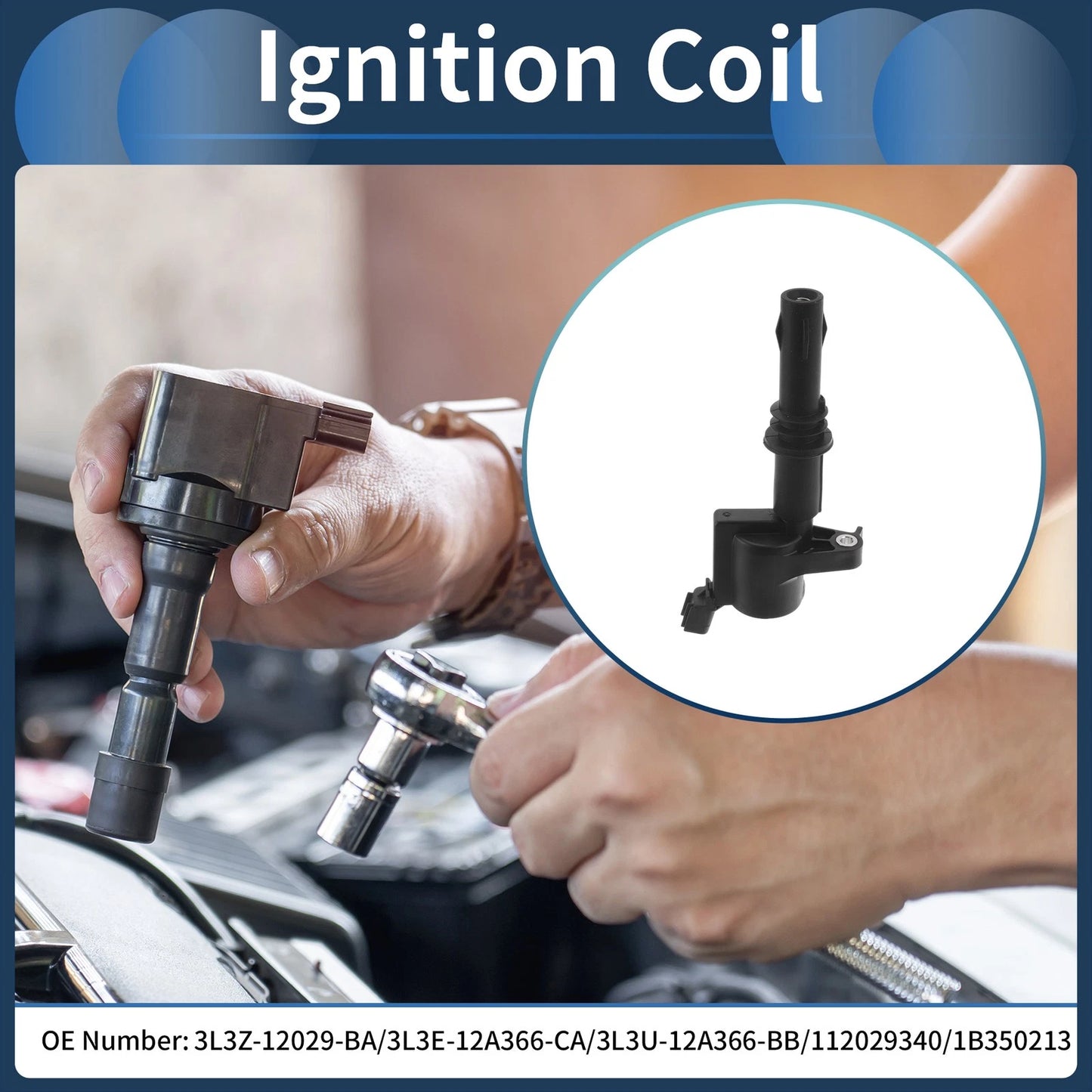 Ignition Coil Pack No.3L3Z-12029-BA for Ford Mustang (2004–2008)