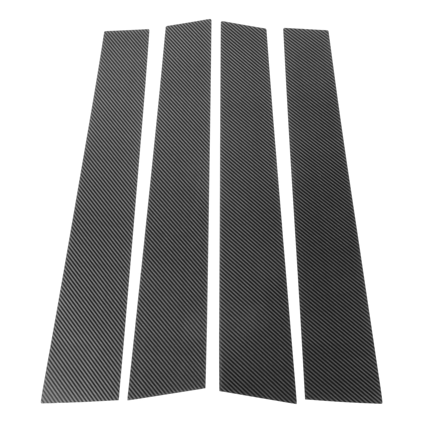 Set of 4 Door Pillar Window Trim for VW Touran (2016–2019) Carbon Fiber