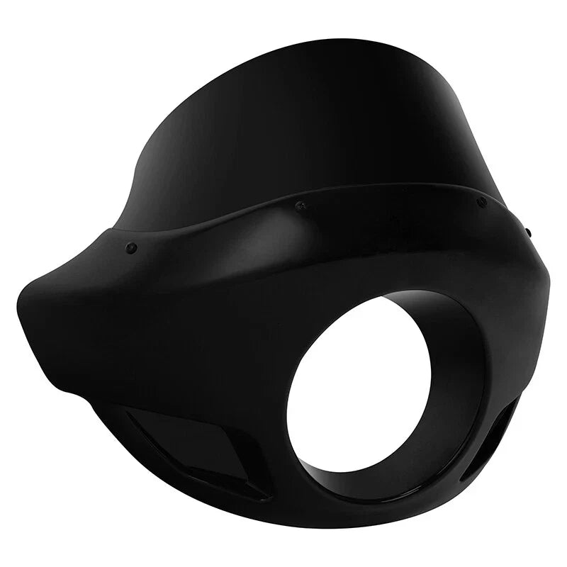 Black Short Sport Fairing Windshield for Harley Dyna (35-49mm)