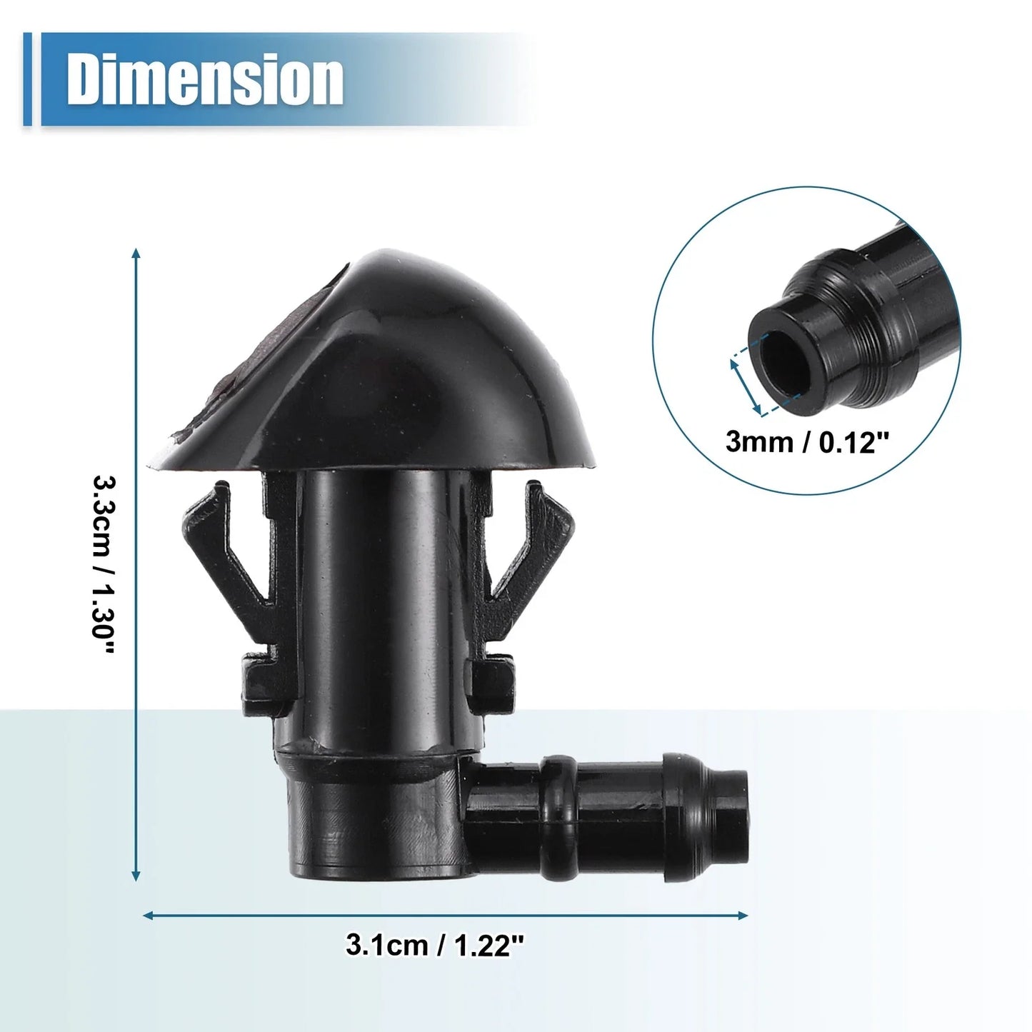Front Windshield Washer Nozzles for Honda Pilot (2009-2015) - 2 x 76810-SZA-A01