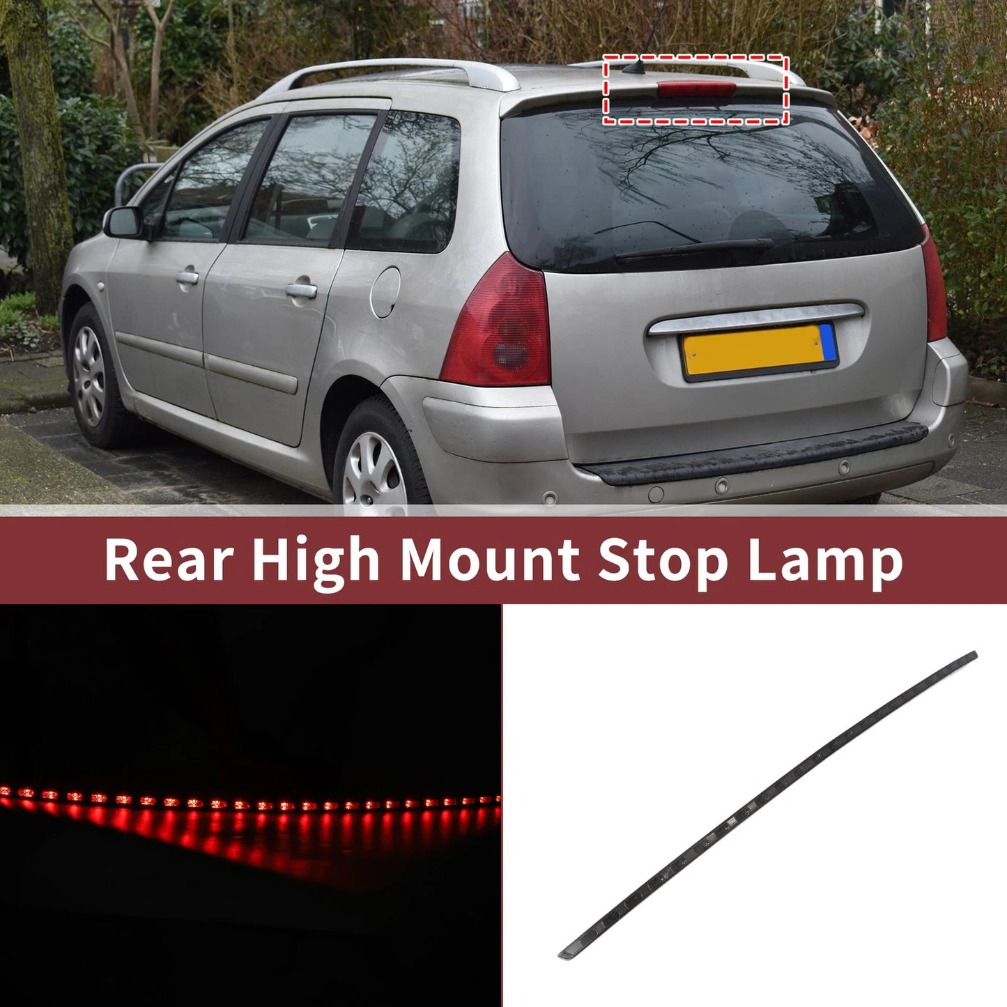 Black LED Third Brake Light for Benz C-Class CLC (2001–2007) No. 2038203356