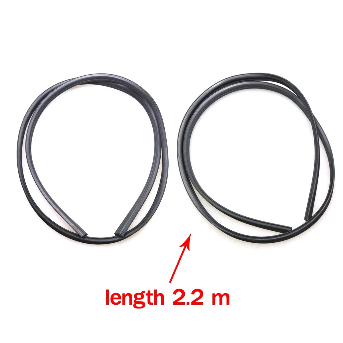 2X Front Door Glass Run Channel for Toyota Starlet (KP60-KP62)