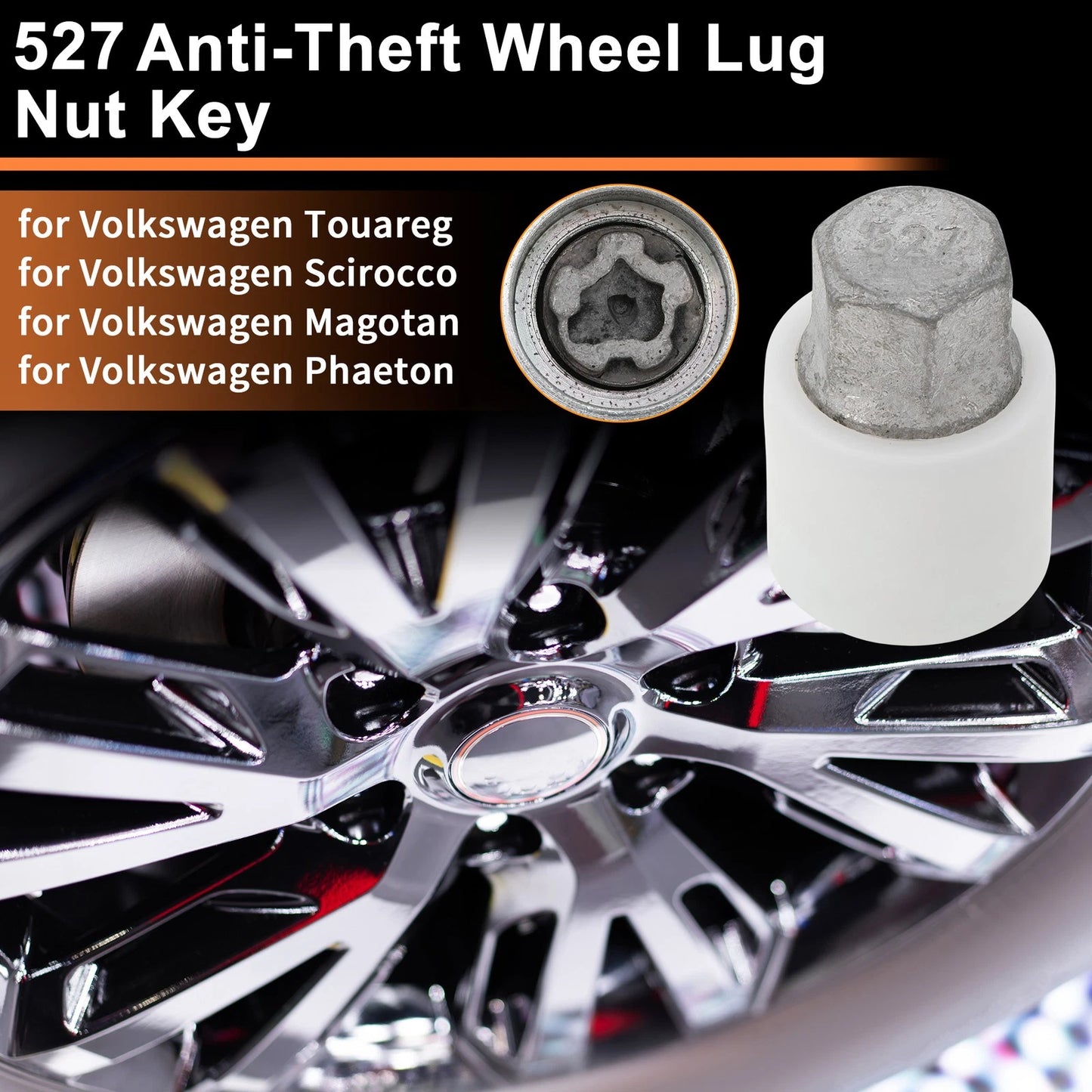 Wheel Lock Lug Nut for Volkswagen Touareg (2004–2017) #527