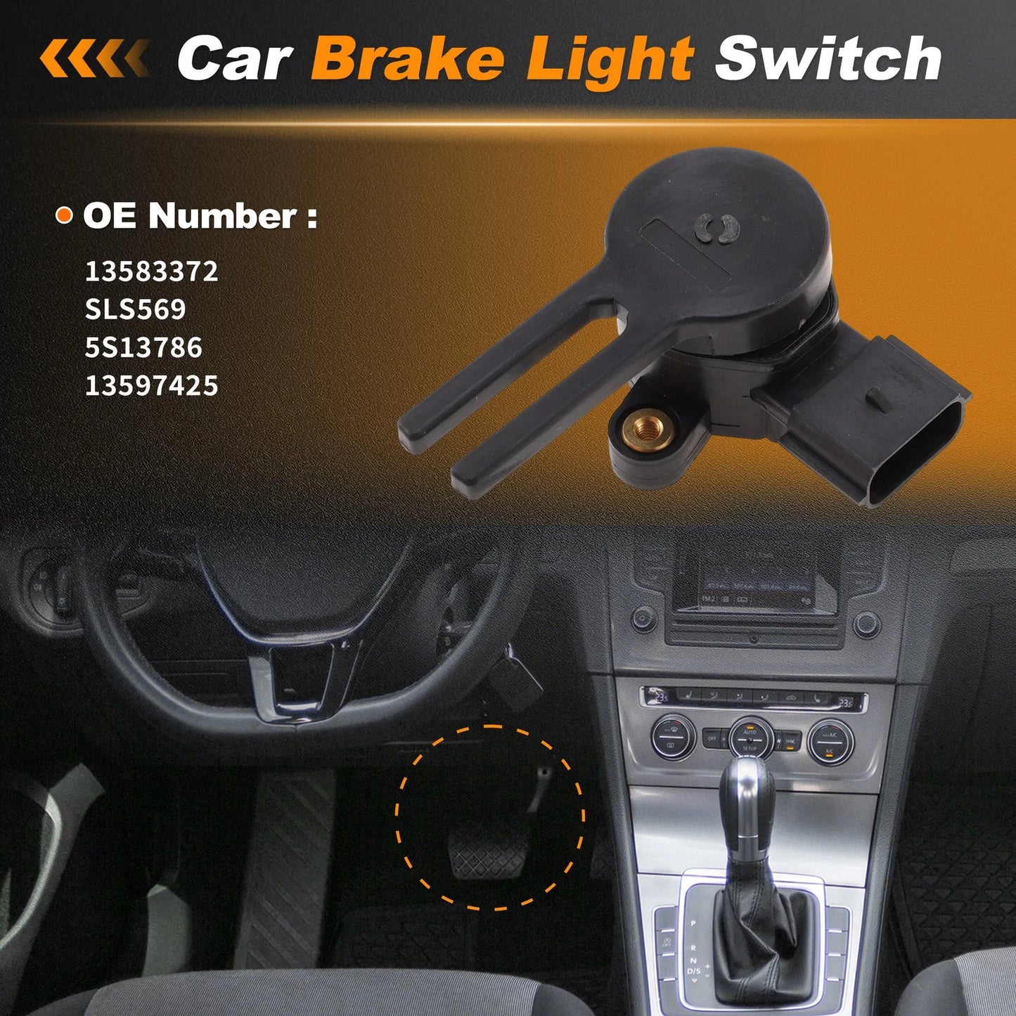 Brake Light Switch for Buick Enclave (2018–2024) 13583372