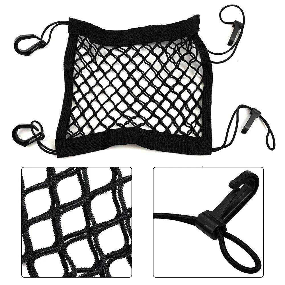 Cargo Net Tool for Motorcycle Bike Car Hook Hold Bag Mesh Plastic Hooks
