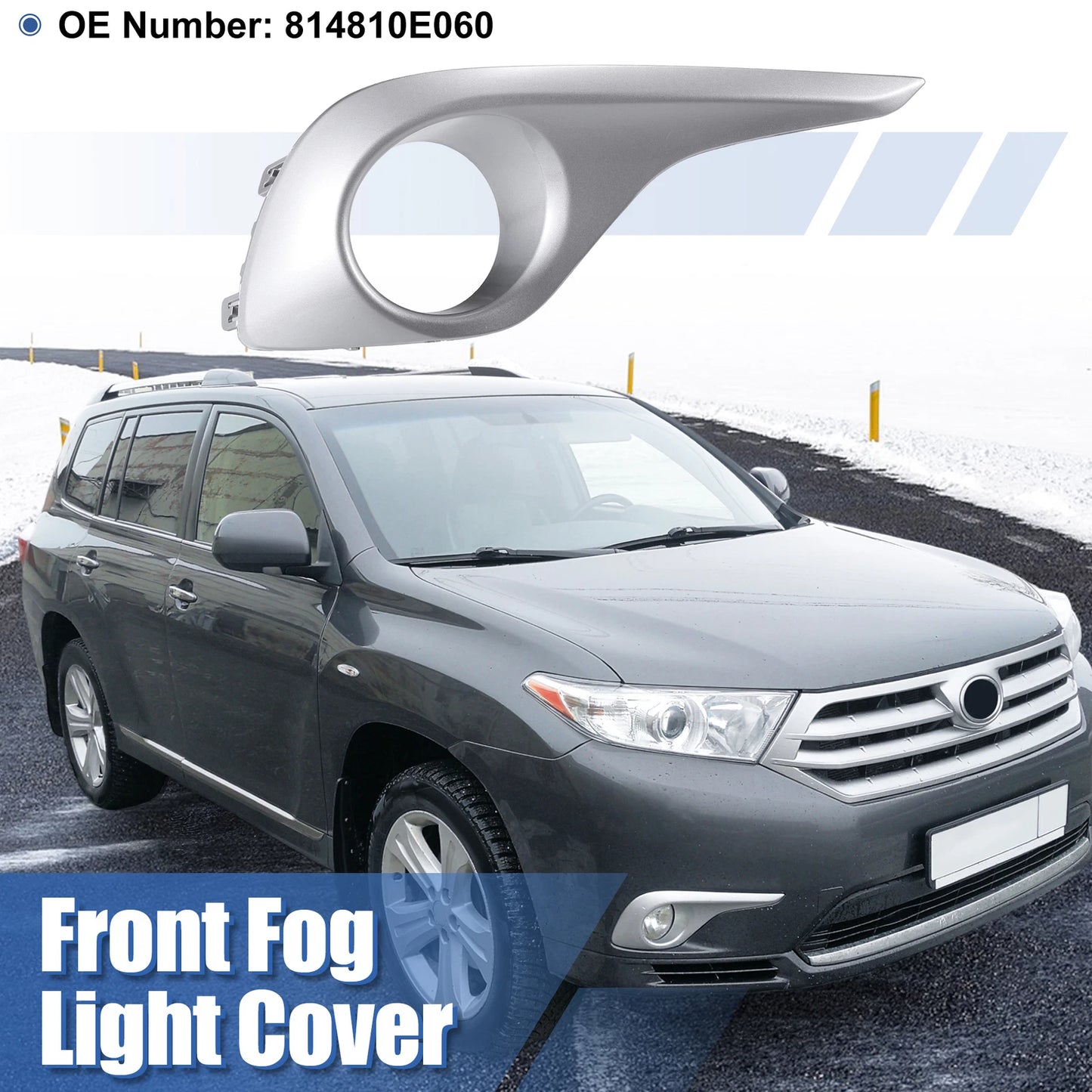 Fog Light Grille Cover No. 814810E060 for Toyota Highlander (2013)