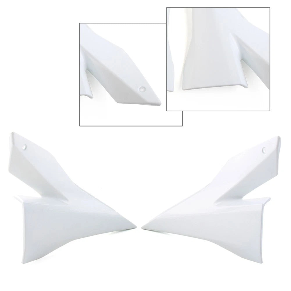 Side Tank Trim Cover Fairing Cowls for Kawasaki Ninja ZX-10R (2004–2005) White