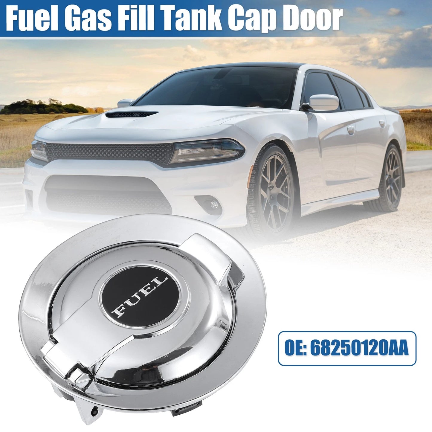 Vapor Edition Fuel Tank Filler Cover 68250120AA for Dodge Challenger (2008–2022)