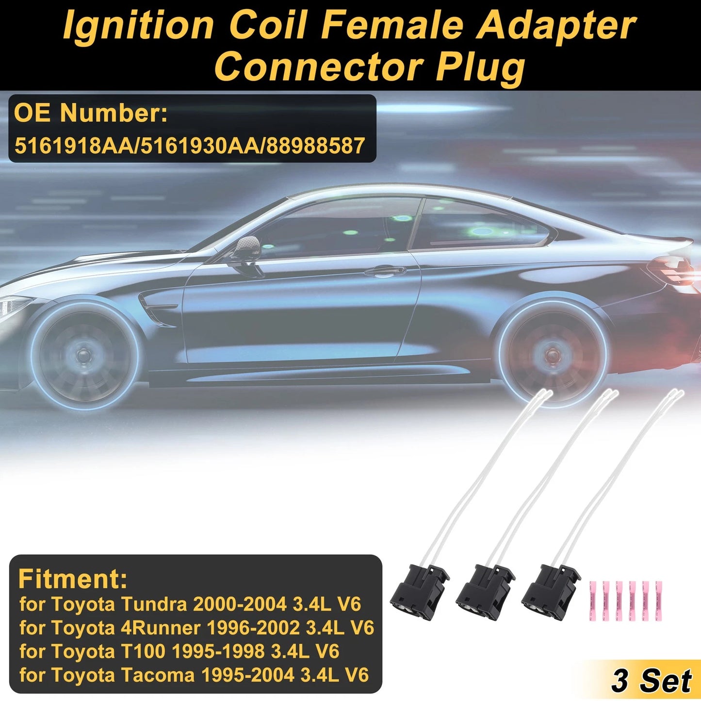 Set of 3 Ignition Coils for Toyota Tundra (2000–2004) No. 5161918AA