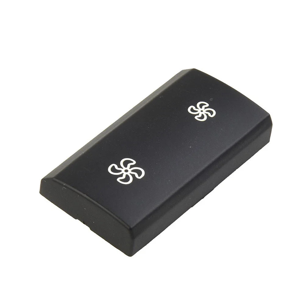Fan Button for Car A/C Heater Controls Black Plastic Panel