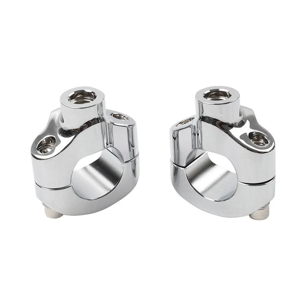 1.25" Handlebar Risers for Harley Softail FXSTC Custom (2006-Current) Chrome