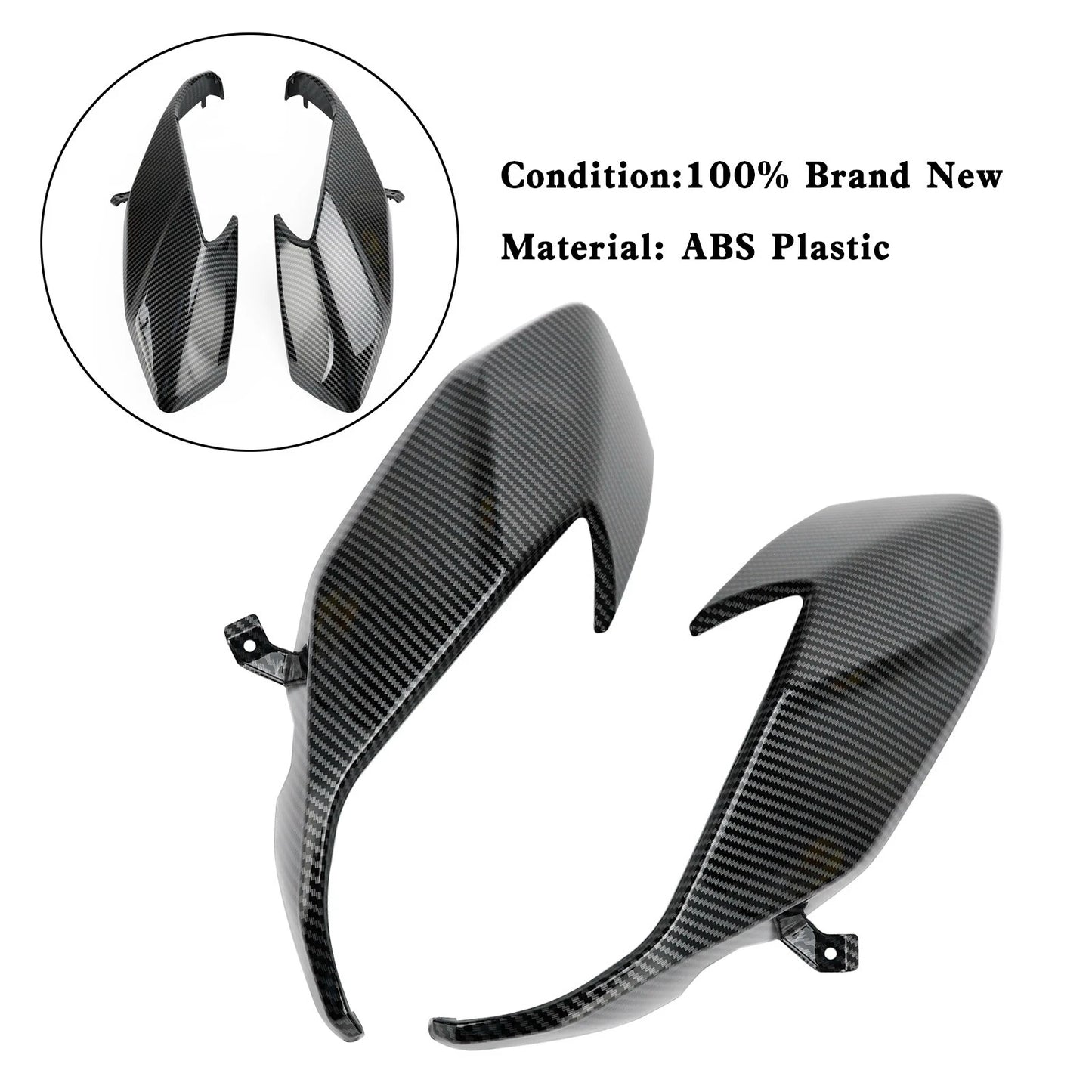 Carbon Front Side Headlight Panel for Yamaha Tracer 900 / GT (2018–2020)